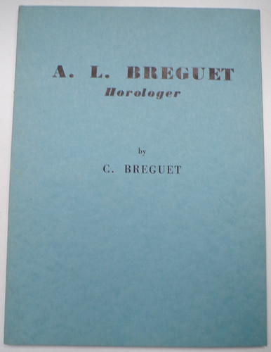 Breguet horologer by - a.l.,