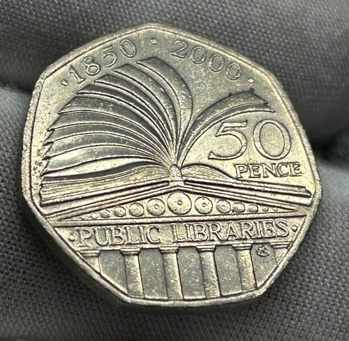 2000 public library 50p - ,
