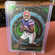 2022 Bowman U Inception Anthony Richardson Green Foil /299 Florida Gators Colts