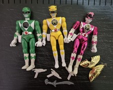 Vintage Power Ranger Figures with Accessories