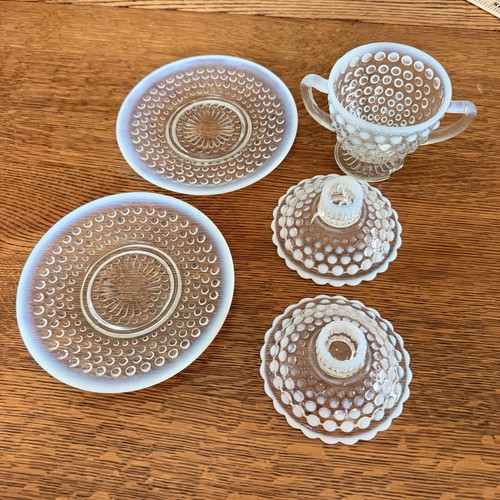 Vintage hobnail milk - vintage, lot