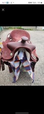 Western Horse Reining Saddle Brad Ren's American Made Plus Blanket & Stand