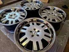 18" TSW PETROL deep dish chrome ALLOY WHEELS BMW VW FITMENT 5x120,ET20 9.5j