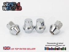 4 x Chrome Solid Ford Wheel Nuts fits Ford Fiesta RS Turbo OEM Genuine Alloys