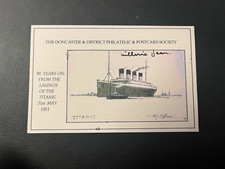 MILLVINA DEAN (71)  - YOUNGEST TITANIC SURVIVOR - EXCELLENT SIGNED POSTCARD