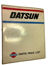 datsun parts price list binder