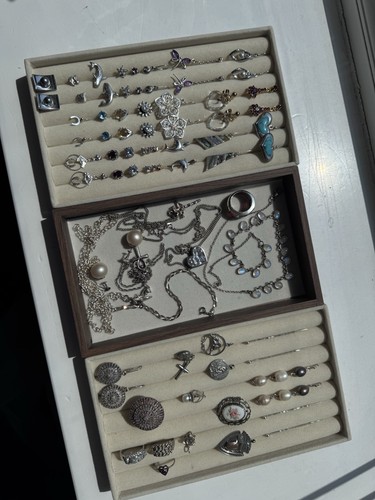 Large sterling silver jewelry - large,