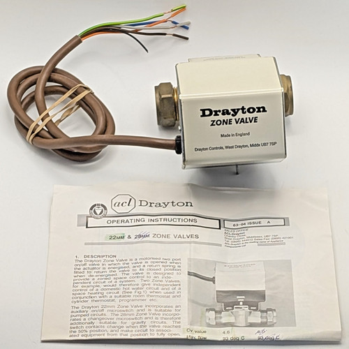 Drayton zva 22mm 2 - 22mm, 2-way