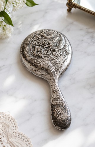 Vintage dragon hand mirror - vintage,