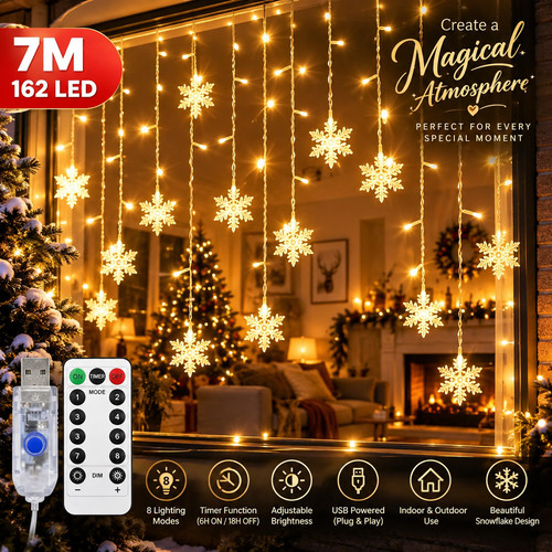 Led curtain string lights usb - lights,