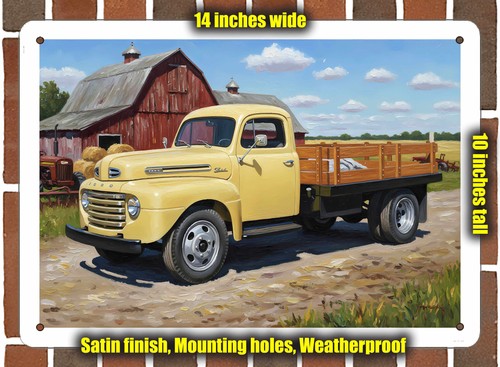 Metal sign 1948 ford f5 - metal,