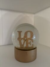 Gold Love Snow Globe