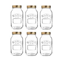 6 Kilner 1L Screw Top Preserve