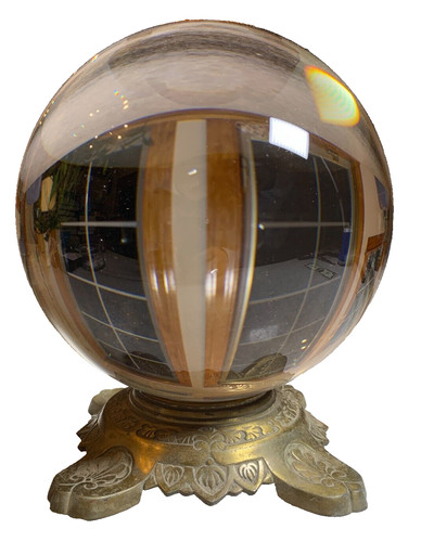 Big antique crystal - crystal, ball
