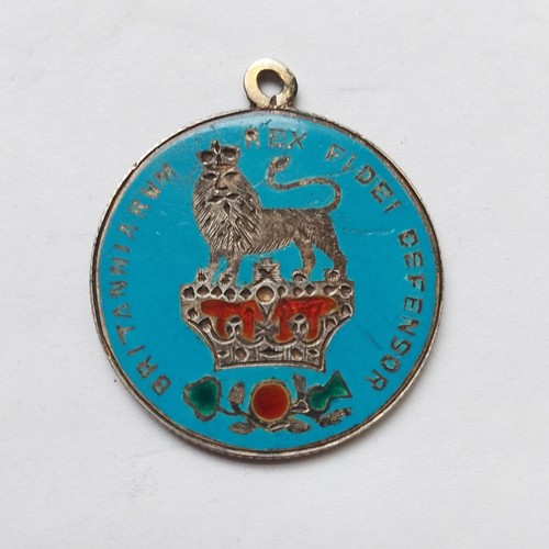 1825 enamelled silver - enamelled, shilling