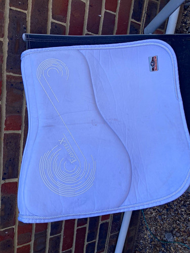 Equitex white saddle pad very - equitex,