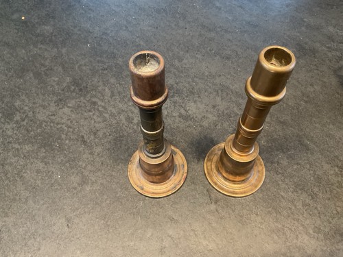 Pair solid brass - of, trench
