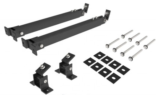 Black adjustable solar panel - black,