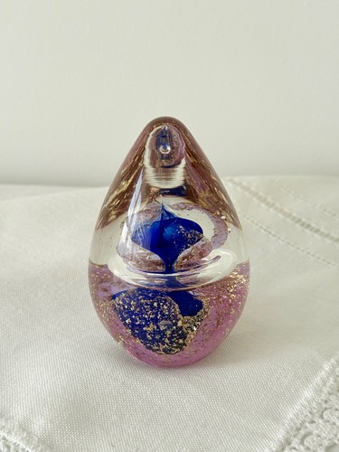 Vintage art glass paperweight - vintage,