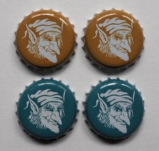 WYCHWOOD HOBGOBLIN IPA & GOLD BEER BOTTLE CAPS CROWNS - EXCELLENT CONDITION