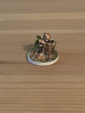 Mouse On A Tree Stump Ornament