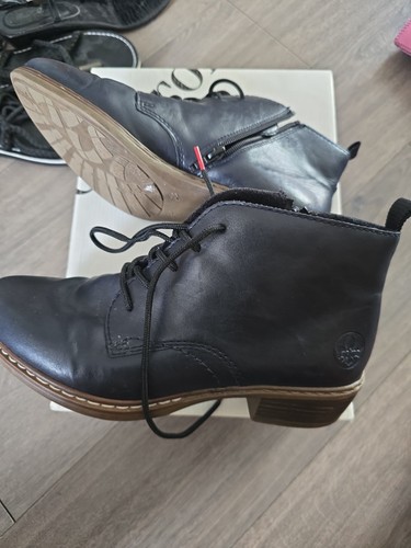 Rieker sotf blue leather boots - rieker,