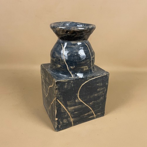 Handmade studio pottery vase - studio,