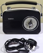Goodmans Classic Retro AM-FM Radio Black & Cream