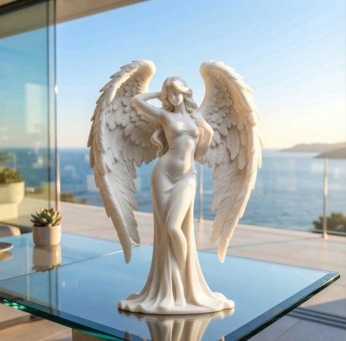 Graceful large winged lady - large-winged,