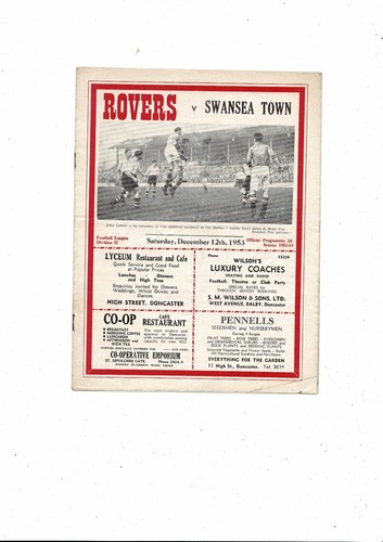 1953 doncaster rovers v - 1953/54,
