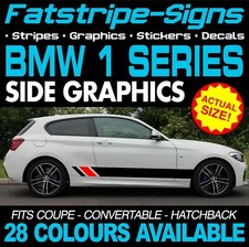 to fit BMW 1 SERIES GRAPHICS STRIPES STICKERS DECALS M SPORT SE SPORT COUPE