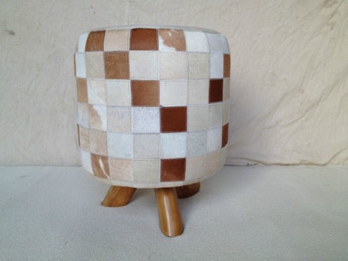 Genuine cow hide - hide, stool