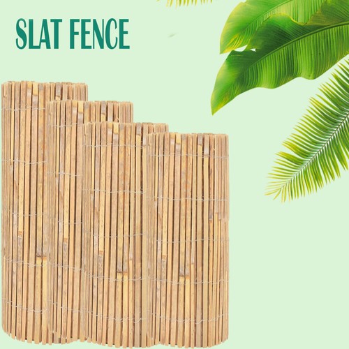 Slatted fence panels bamboo - slatted,