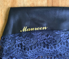 Personalised  Satin French Knickers underwear sizes 10-26 All Colours