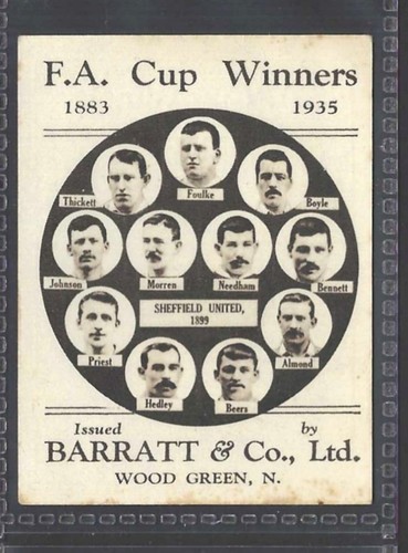 Barratt football card cup - football,