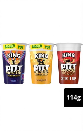 Pot noodle king - size, bigger