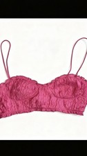 Vibrant Hot Pink Cropped