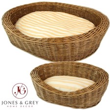 PET CAT DOG BEDS ROUND WILLOW
