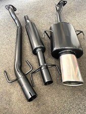 VAUXHALL ASTRA Mk4 COUPE PERFORMANCE TWIN BOX EXHAUST SYSTEM 1998-01 OVAL TAIL