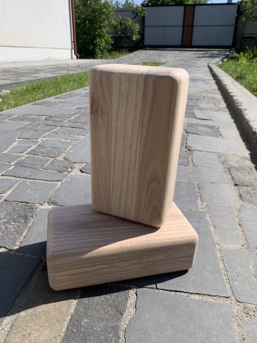 Yoga blocks set wooden - yoga,