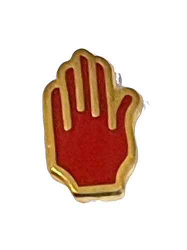Red hand ulster very - hand, small