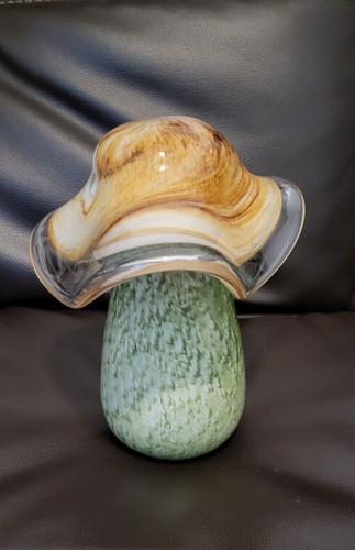 Mushroom toadstool art glass - mushroom,