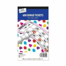 Tallon Bingo Book Pad 600 Games Coded Tickets 6 to View Various Colours-8002