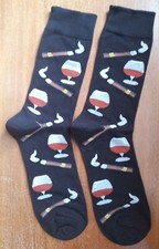 Novelty Cuban Cigar Socks Irish Whiskey Scotch Smoking Room Luxury Success Gift
