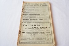 1904 London Brighton South Coast Railway Passenger Timetable