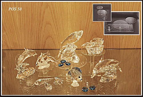 Glass display stands for - ,