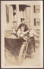 Policeman in Uniform & Family