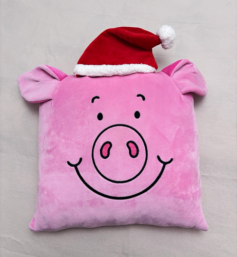 Percy pig christmas - christmas, cushion