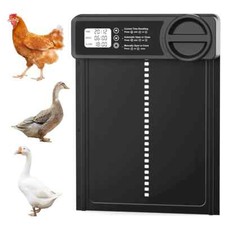 Automatic Chicken Coop Door Waterproof Poultry House Opener Solar Battery