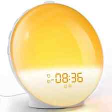 Sunrise Wake Up Light Alarm Clock FM Radio Sunrise and Sunset Simulation